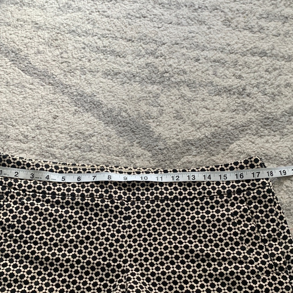 J. Crew High Waist Geometric Black and White Shorts - Picture 6 of 11